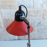Red vintage Aluminor lamp