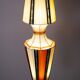 Lampadaire en métal laqué, plastique et tissu, Italie années 50
