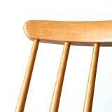 1960s Swedish "Pinnstol" chair - Teak seat with beech frame