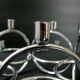 Candlestick space age chrome 1970