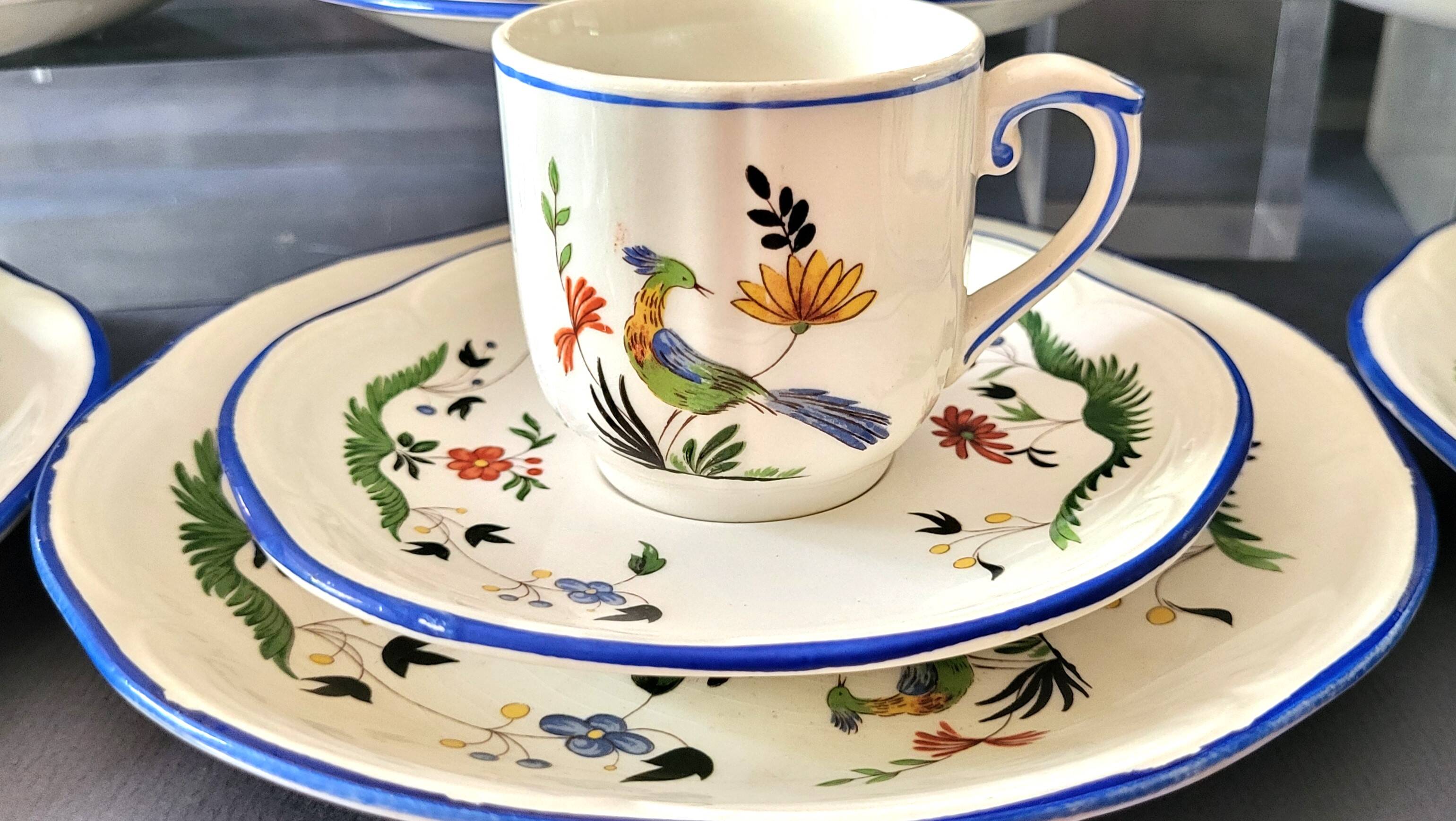 GIEN Birds of Paradise Coffee Set for 12 People