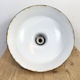Industrial Green Enamel Factory Pendant Lamp from Revo, 1950s