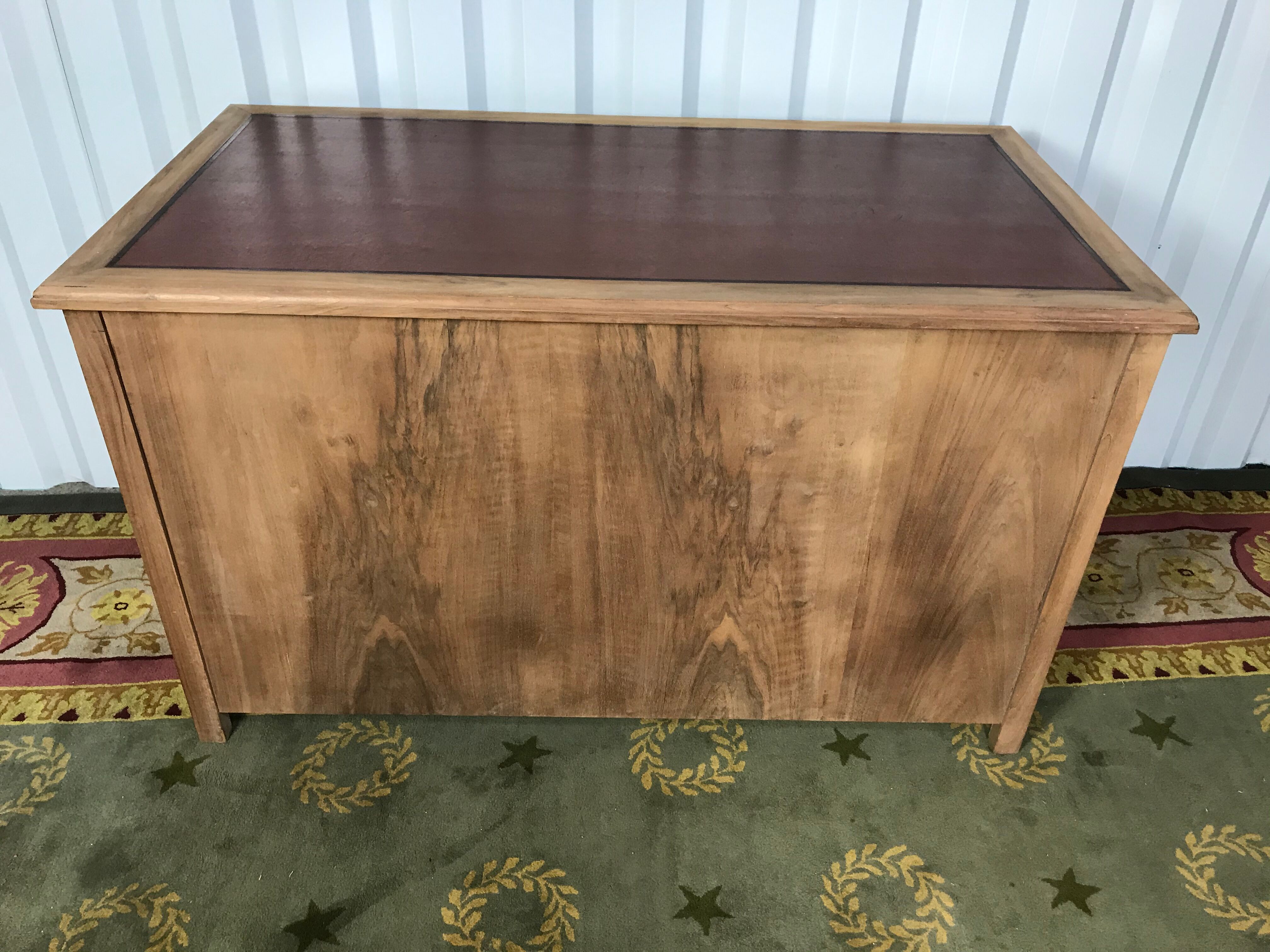 Art Deco administrative office with restored solid walnut coffers