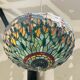 Suspension tiffany dragonfly green