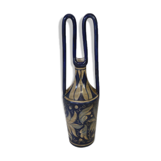 Vase, hand-painted vintage amphora, Gubbio.