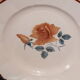 2 Digoin Sarreguemines vintage dishes powder pink