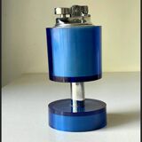 Vintage SAROME Japan Table lighter in Blue Plastic