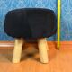 Tabouret pouf scandinave patchwork des années 1990