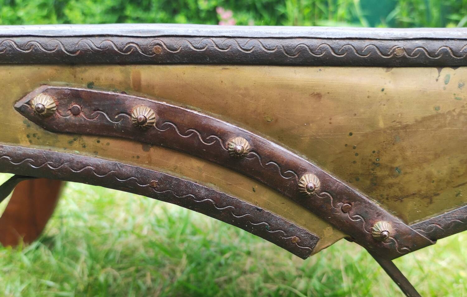 Vintage Indian coffee table "Ganga Jamuna" - Rajasthan