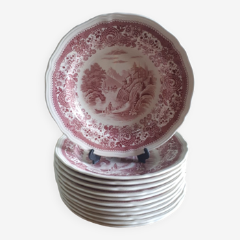 Burgenland pink soup plate series