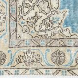 4x6 Sky Blue Orienta Classic Pattern Vintage Rug, 113x201Cm