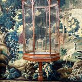 Bird Cage or Old Aviary In Carved Wood, Vintage Work Circa 1900