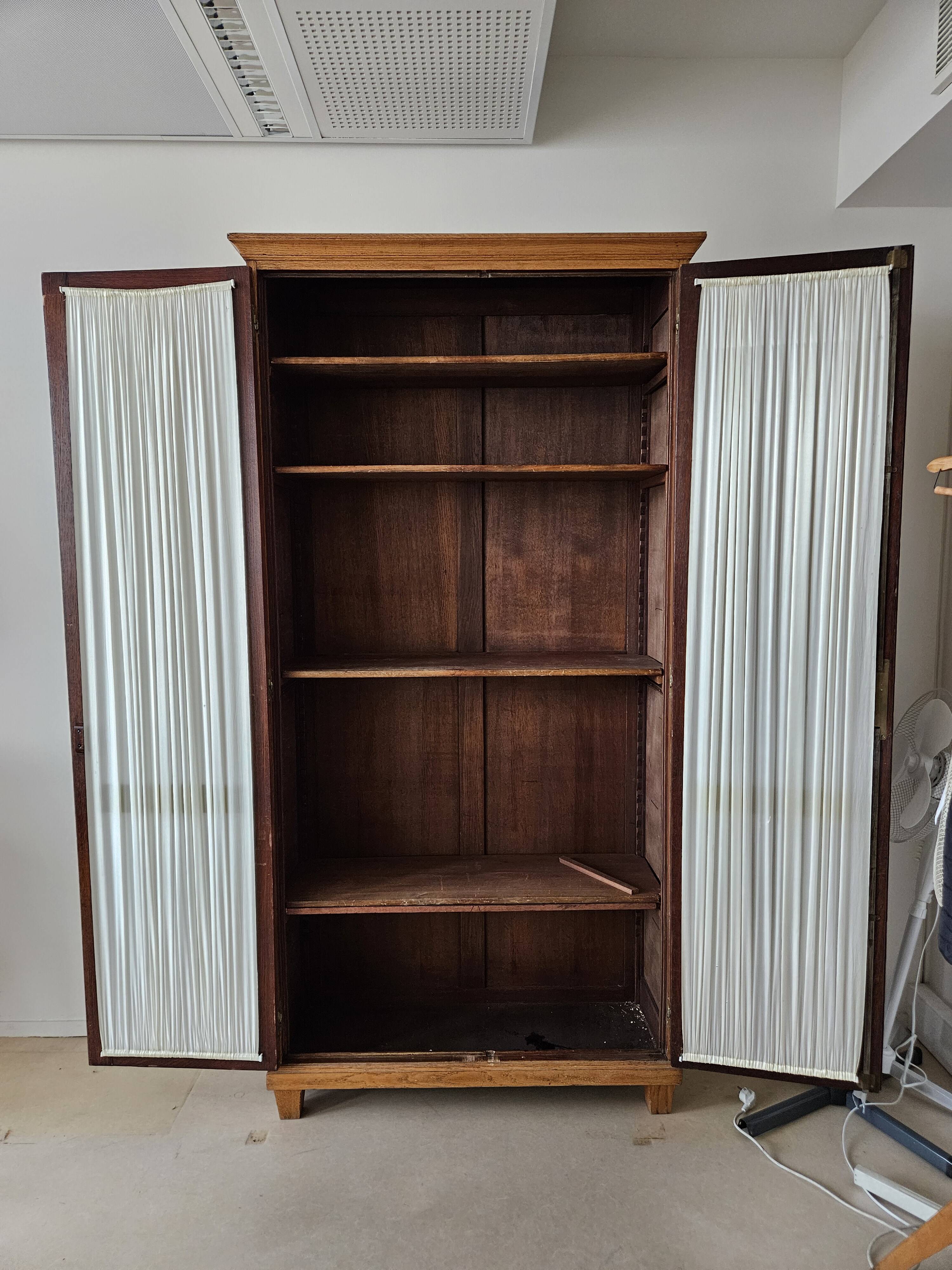 Antique oak administration cabinet