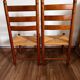 Paire de chaises bois