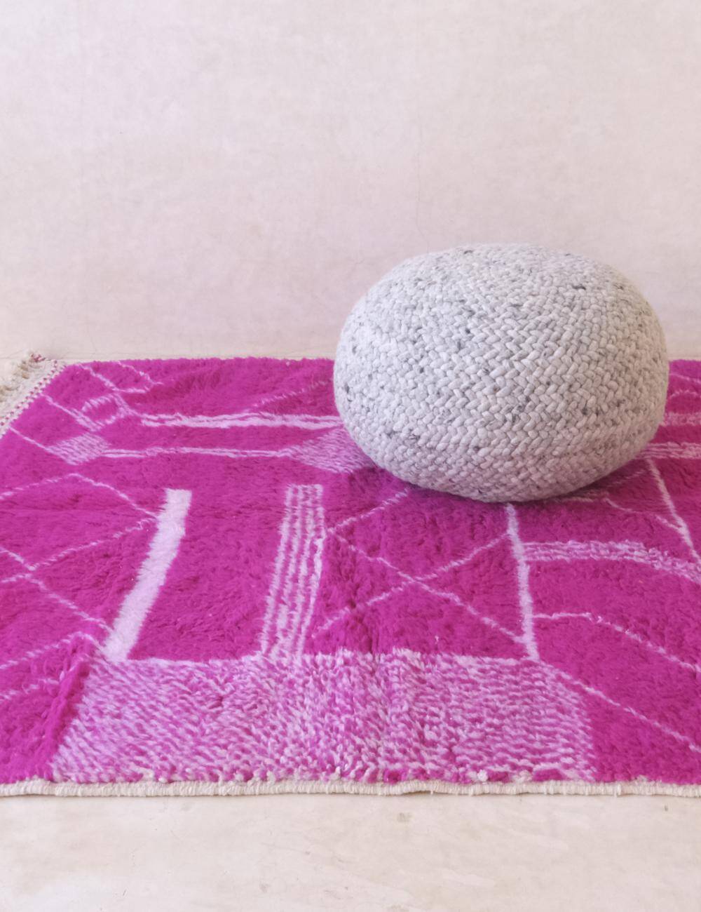 Tapis berbère rose magenta