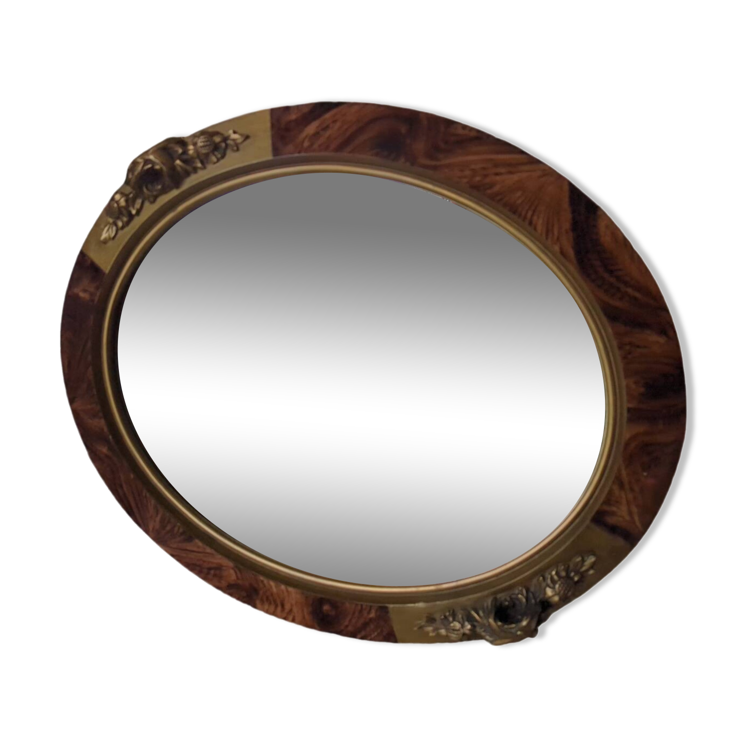 Art Deco oval mirror from the 1930s