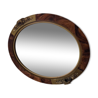 Art Deco oval mirror from the 1930s