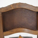 Pair of Antique Embossed Leather Chairs