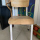 Ancienne chaise écolier enfant bois et métal