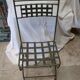 Suite de 4 chaises patine verte
