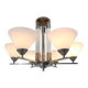 Large Original Bauhaus Art Deco Chandelier, 1930s / Functionalism