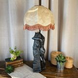 Lamp "woman" signed MJ Bourron