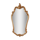 Mirror in golden resin 50s-60s