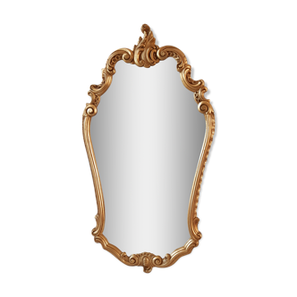 Mirror in golden resin 50s-60s