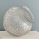 Art Deco ball vase in frosted glass