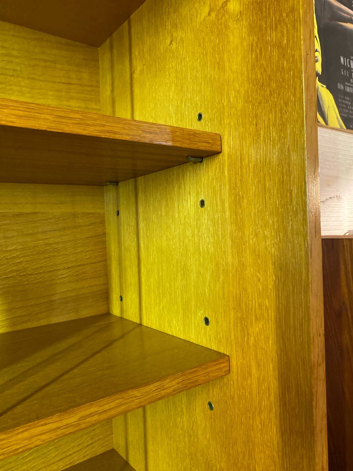 Meuble de rangement vitré en bois, 1960