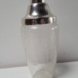 Chiseled glass cocktail shaker