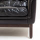 Black leather sofa