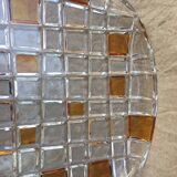 Plat rond en cristal