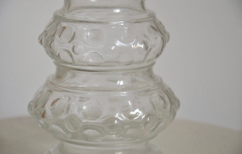 Vintage glass decanter from the 70s