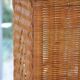 Vintage woven rattan magazine rack
