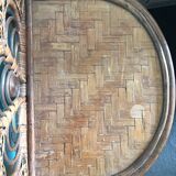 60s rattan bedside table