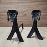 Pair of andirons