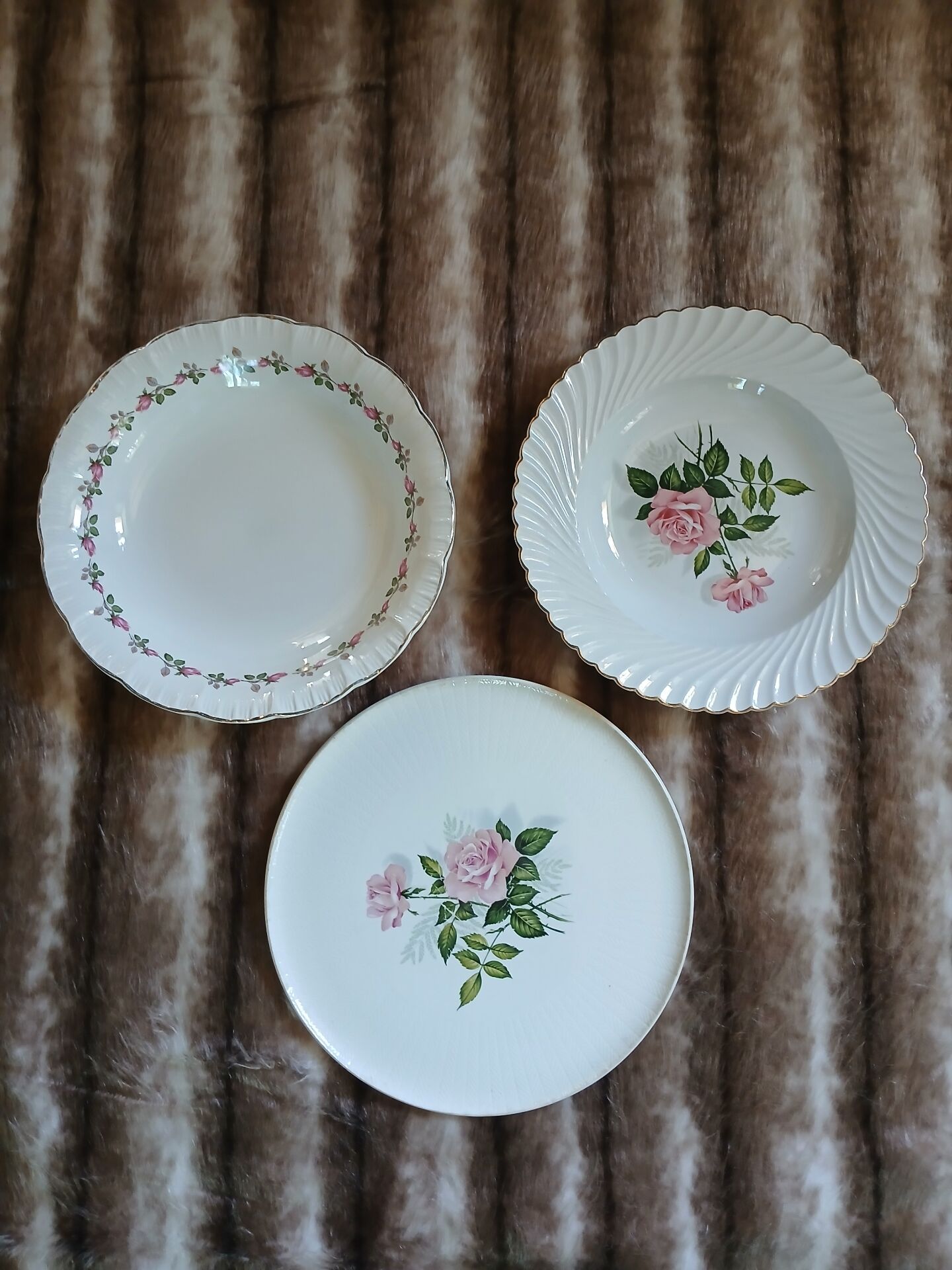 3 antique porcelain dishes