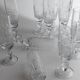Lot of 12 vintage crystal champagne flutes, Italy 1970s.