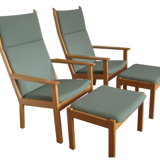 Wegner Chair with footrest