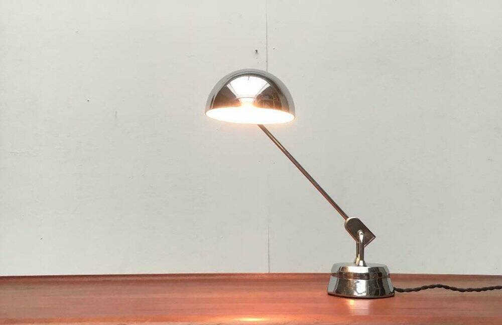 French table lamp type 600 from the mid-century by Charlotte Perriand for Jumo, 1960s.