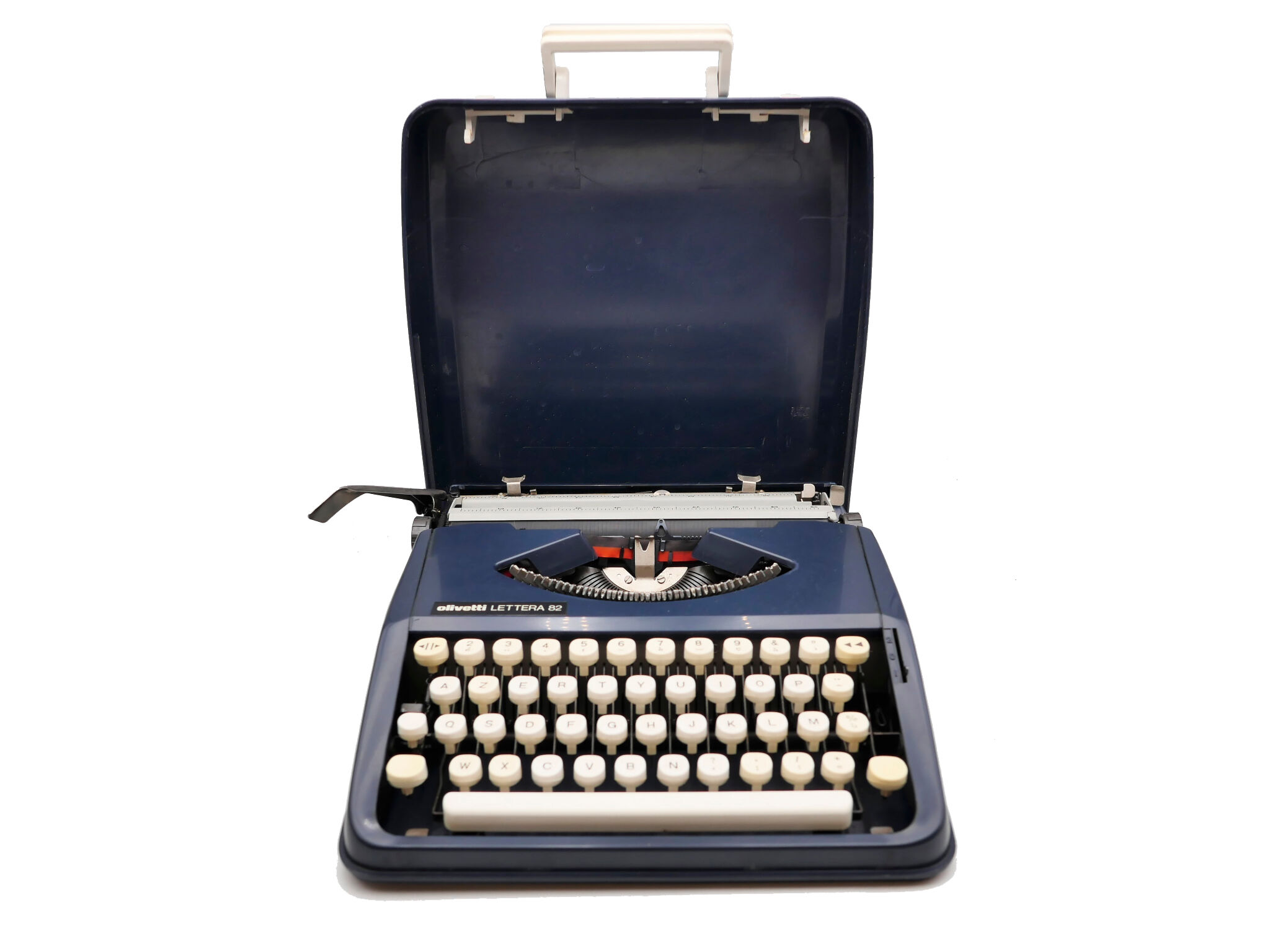 Typewriter Olivetti Lettera 82 Blue revised ribbon new