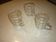 Lot de 3 petites chopes/verres à bière en verre
