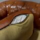 Chesterfield padded leather sofa - late 19th century
