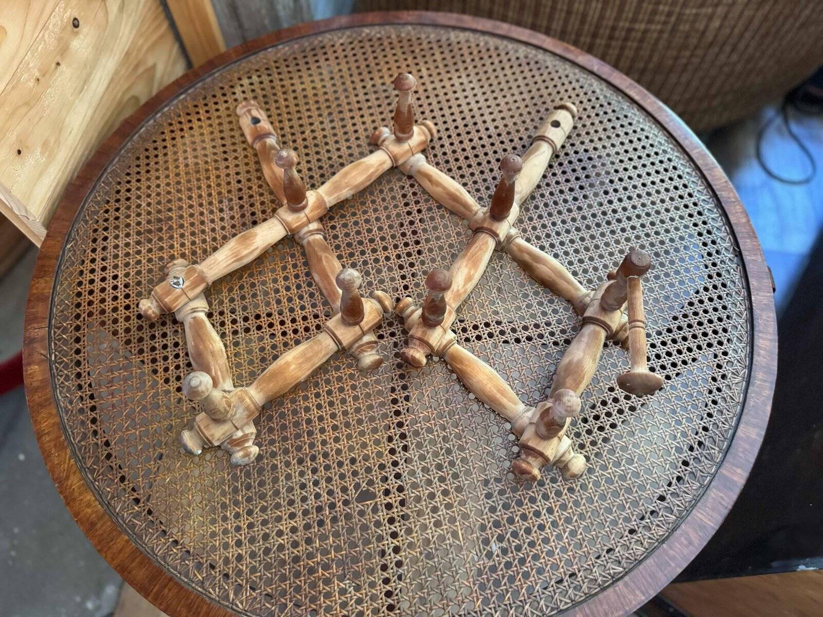 Wall mounted coat rack, 1930s