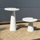2x Eros Side table Angelo Mangiarotti Carrara marmer Nieuwstaat!