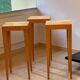 Set of 3 Pedestals and Console Table by Jacques Grange, France, 1973