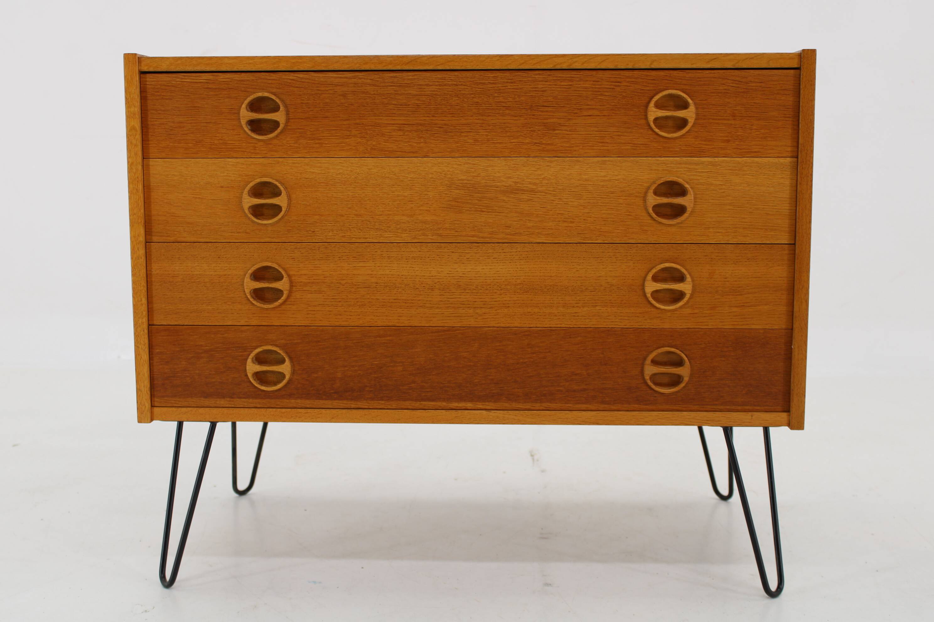 Commode à tiroirs en chêne recyclé des années 1960, Danemark