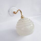 Speckled Clichy glass wall light