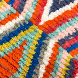 Moroccan Berber carpet Boujaad corridor with multicolored diamonds 336x80cm